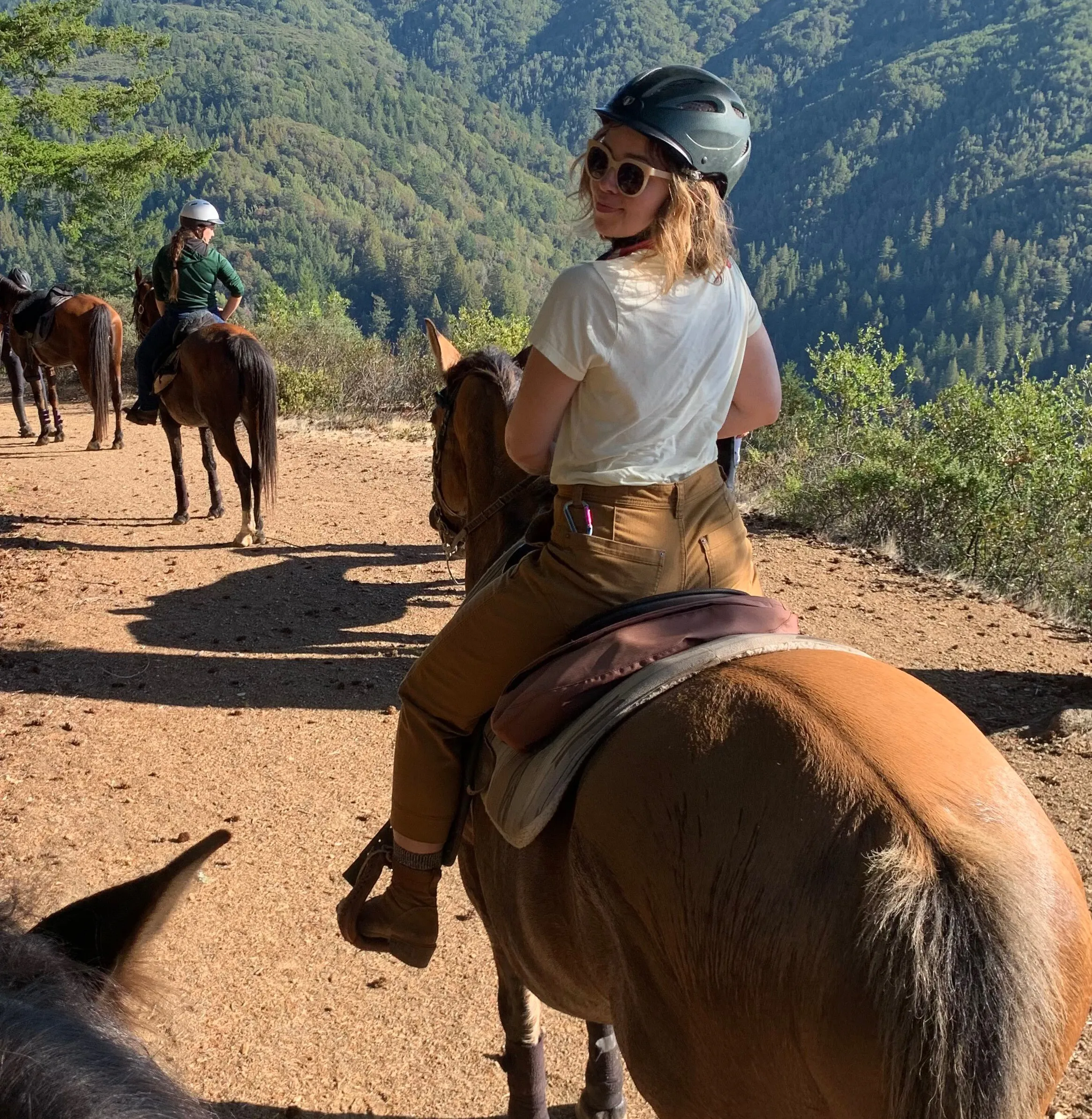 Miranda riding a horse